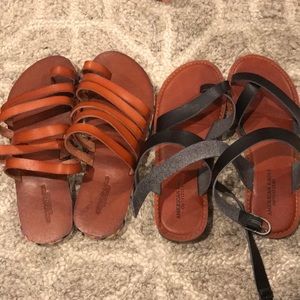 American Eagle leather sandals